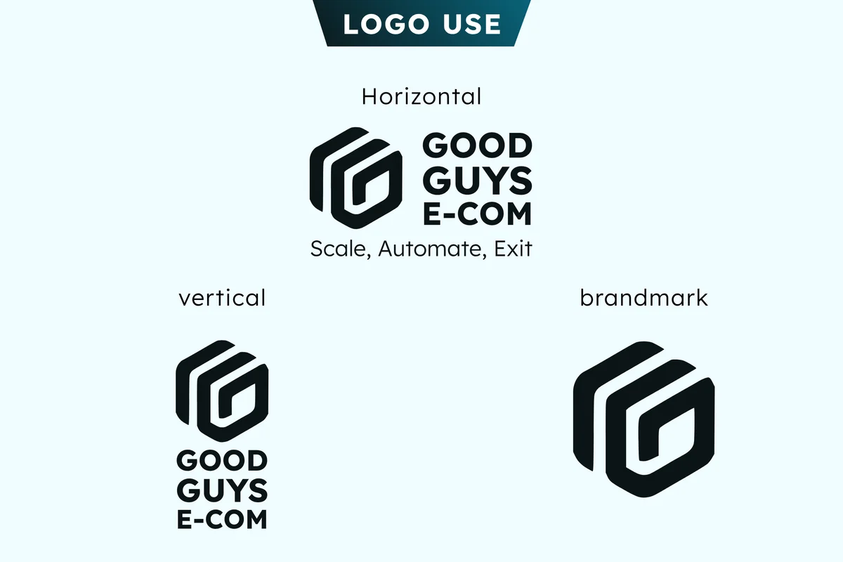 Logo use · three versions