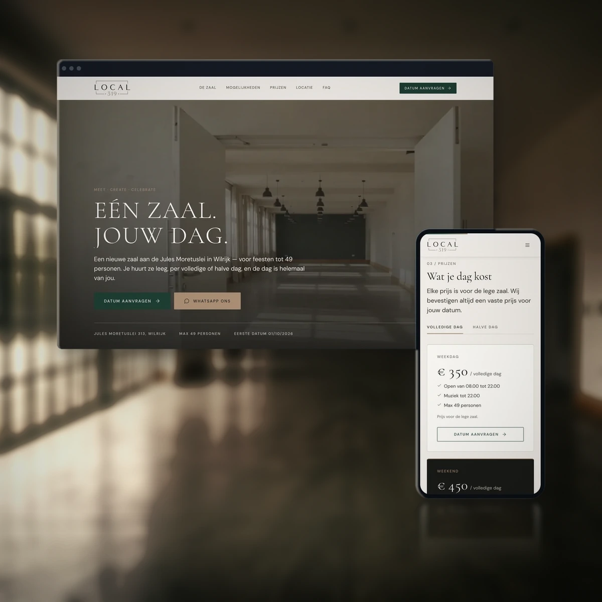 Local319, website by Aktify Studio