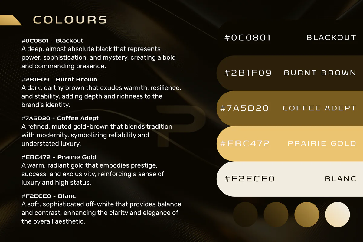 The colour palette