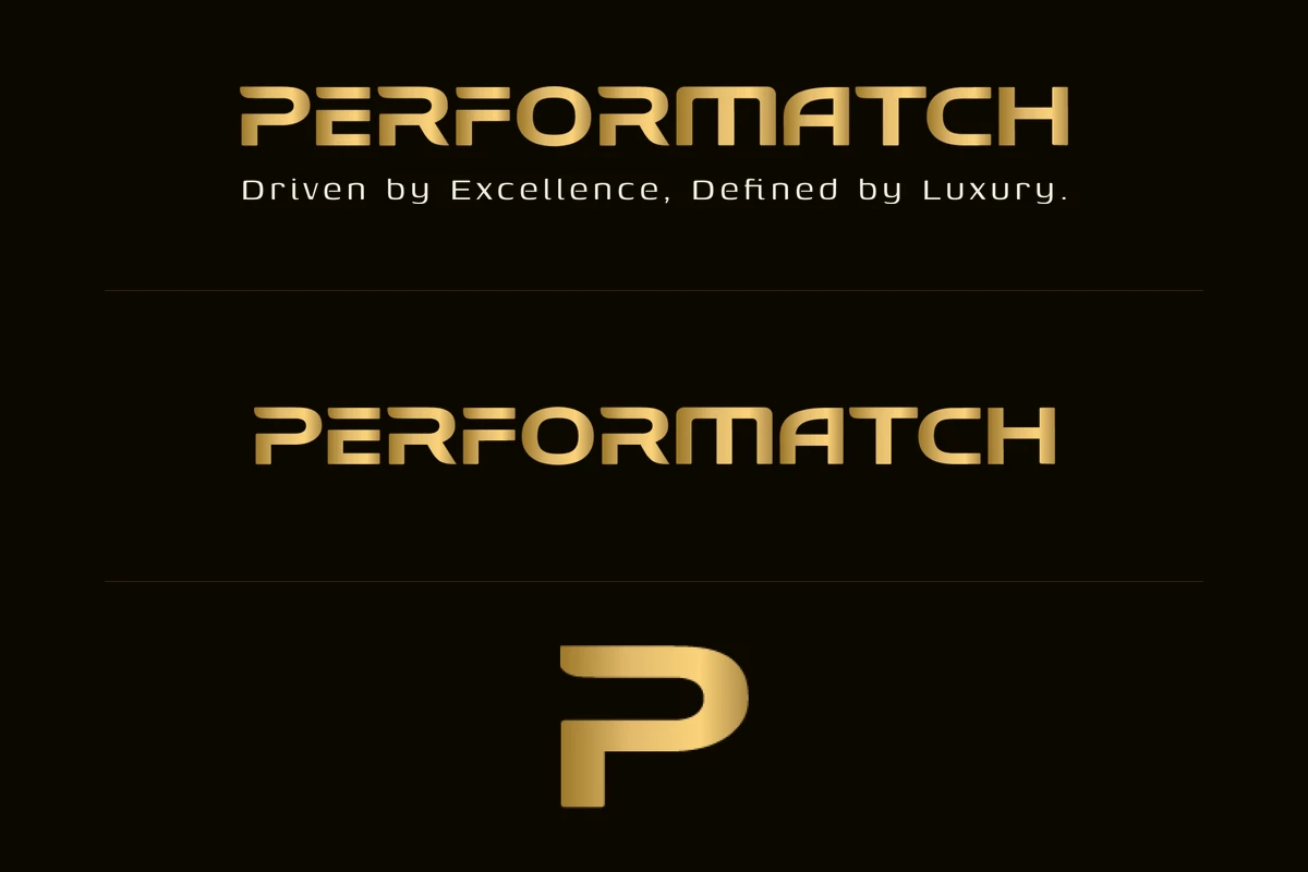 The logo in its three forms